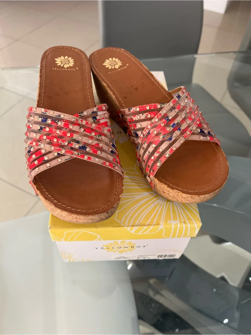 Yellowbox Women's Wedge Sandals size 8.5